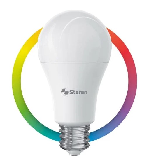 Bombillo LED inteligente RGB + W 10W Steren