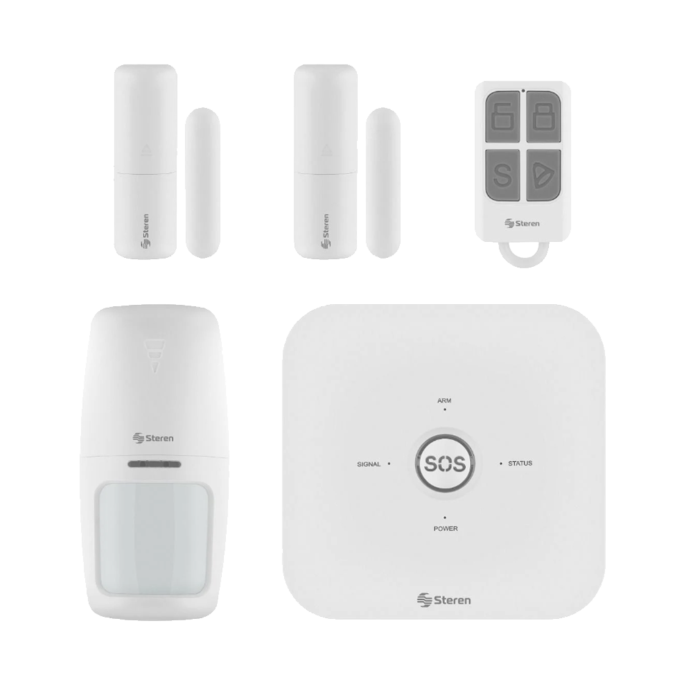 Kit de Alarma inalámbrica Inteligente Wifi Steren 4 sensores