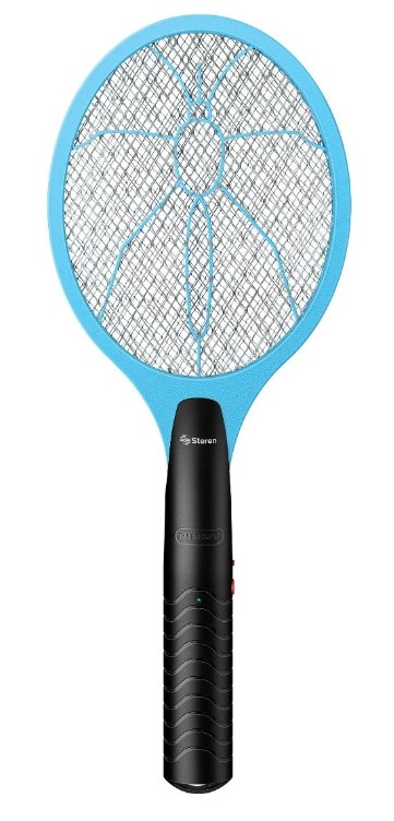 Raqueta Eléctrica Mata Zancudos Moscas Mosquitos Steren usa pilas AA