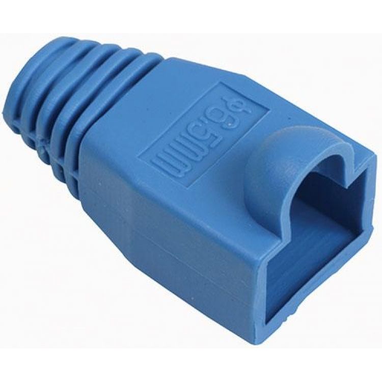 Botas protectoras para conector RJ45 Cat 5e Cat 6 azúl Steren bolsa de 100 und