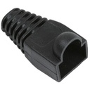 Botas protectoras para conector RJ45 Cat 5e Cat 6 negra Steren bolsa de 100 und