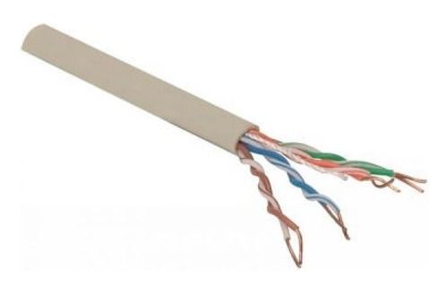 Cable UTP CAT5e 100% cobre 4 pares trenzados calibre 24 AWG carrete 305m color gris Steren