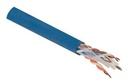 Cable UTP CAT6e, 100% cobre 4 pares trenzados calibre 24 AWG carrete 305m color azul Steren