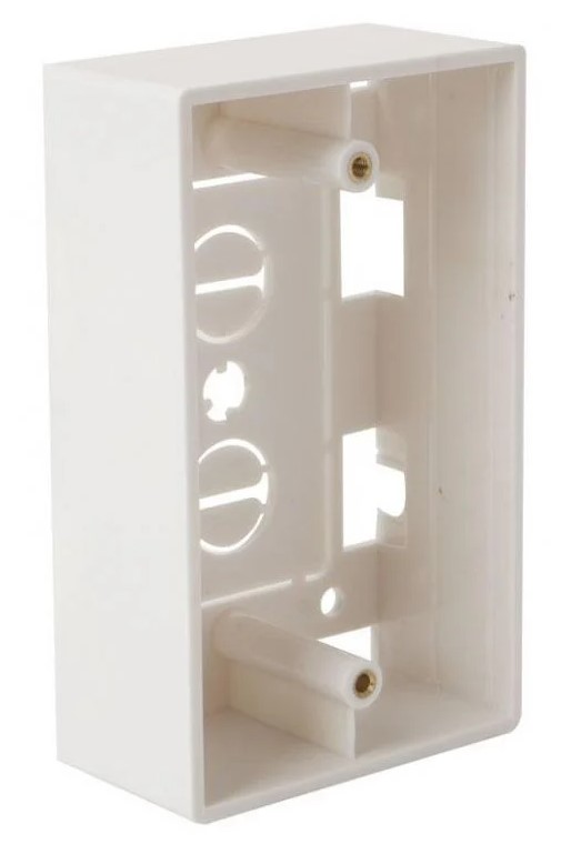 Cajetin eléctrico Plástico Blanco 4x2 Steren