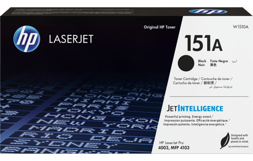 Cartucho de Toner HP W1510A serie 151A Negro