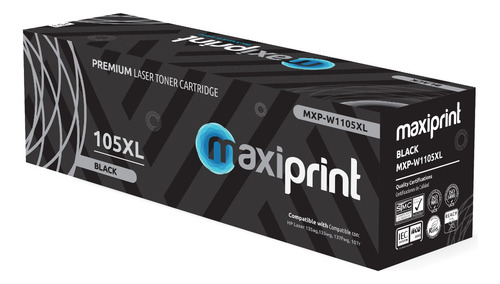 Cartucho de Toner Maxiprint Compatible con HP W1105XL 105XL negro