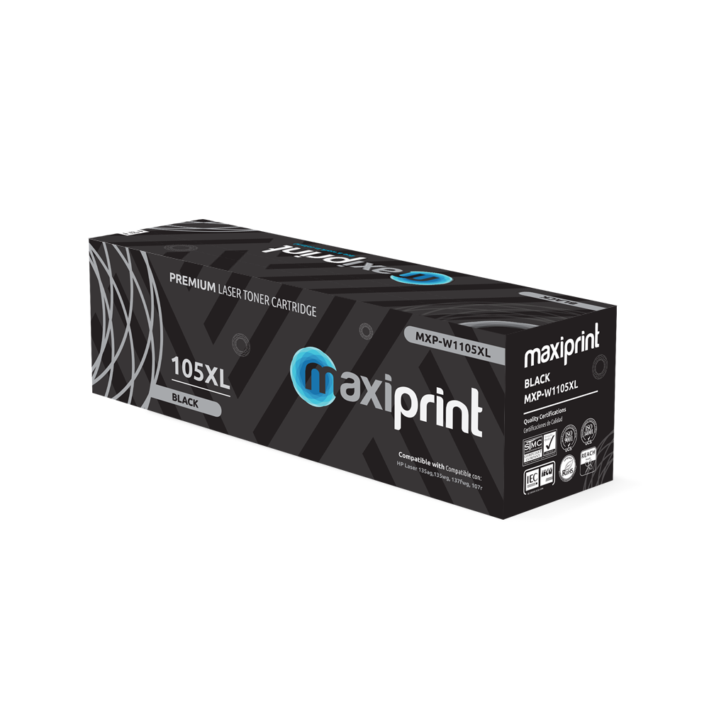 Cartucho de Toner Maxiprint Compatible con HP W1105XL 105XL negro