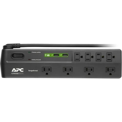 Regleta APC P8U2 120V  8 outlets 2 puertos USB