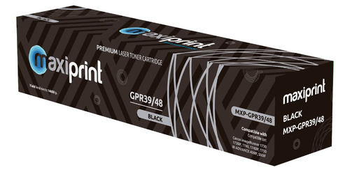 Cartucho de Toner Maxiprint Compatible con Canon GPR 39-GPR 48 negro