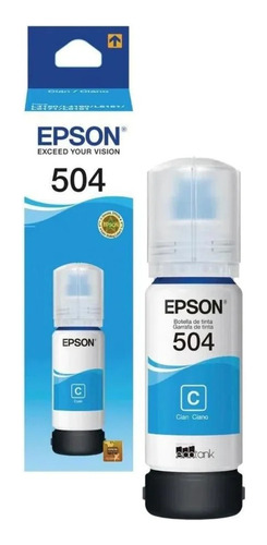 Botella de Tinta Cian Epson T504 T504220-AL