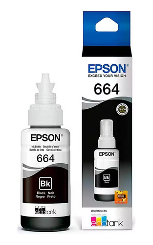 Botella de Tinta Negra Epson T664 T664120-AL