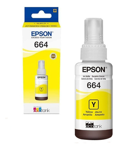 Botella de Tinta Amarilla Epson T664 T664420-AL