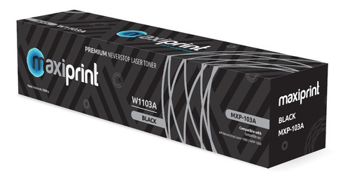 Cartucho de Toner Maxiprint Compatible con HP W1103A 103A  negro