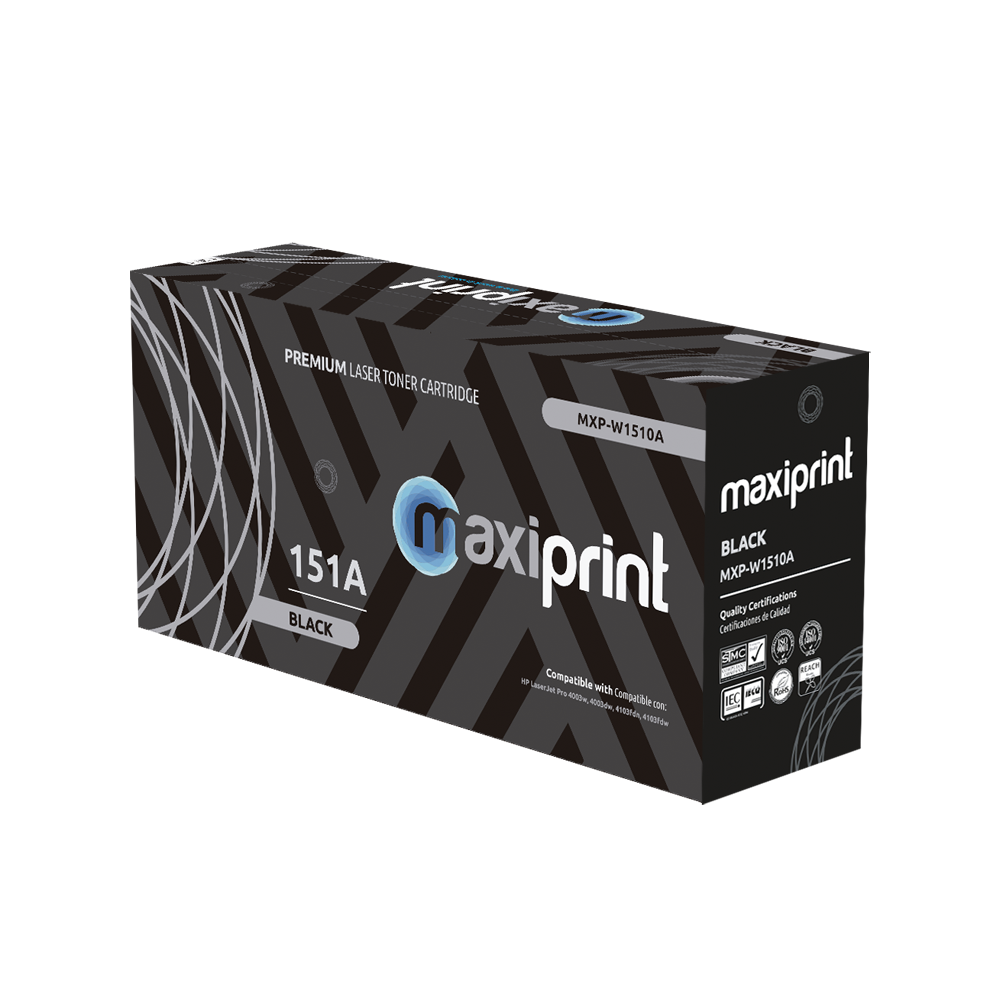 Cartucho de Toner Maxiprint Compatible con HP W1510A 151A negro