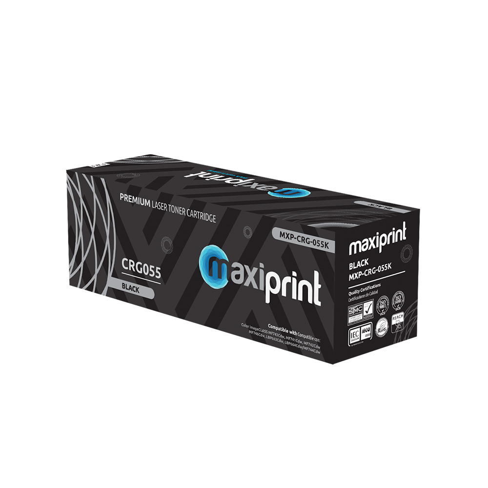 Cartucho de Toner Maxiprint Compatible con Canon CRG055 negro Con Chip