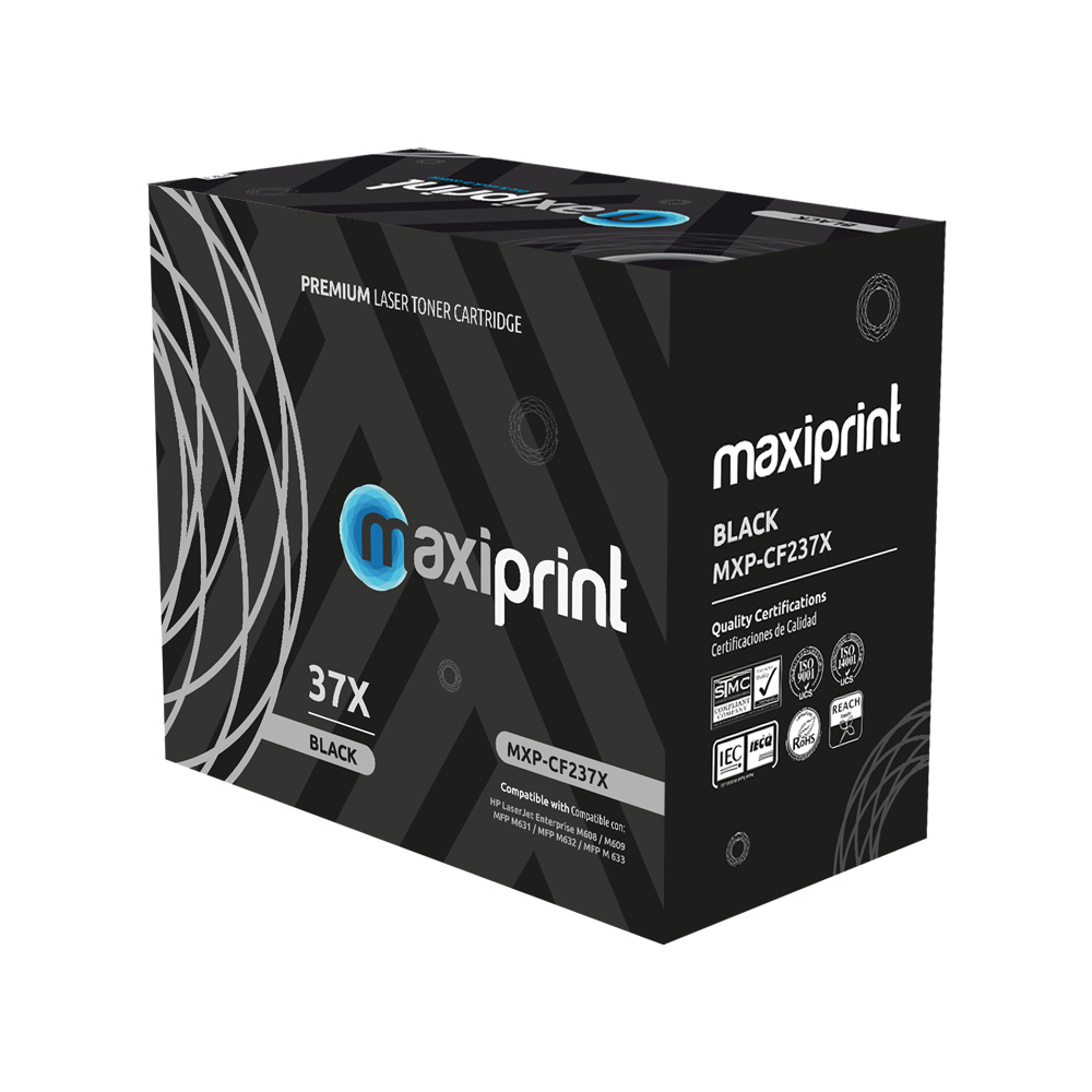 Cartucho de Toner Maxiprint Compatible con HP CF237X negro