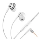 Audífonos manos libres alámbricos Steren con control de volumen e imán blanco