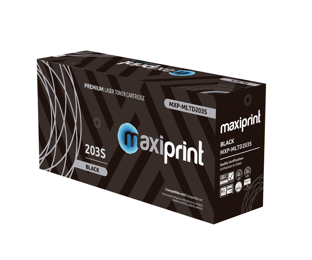 Cartucho de Toner Maxiprint Compatible con Samsung MTLD203E negro
