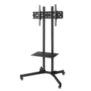 Base movil para TV Steren soporte pantallas de 19" a 83" hasta 60Kg c/ repisa