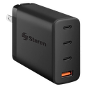 Cargador USB + Triple USB C Steren Carga Rápida 100W