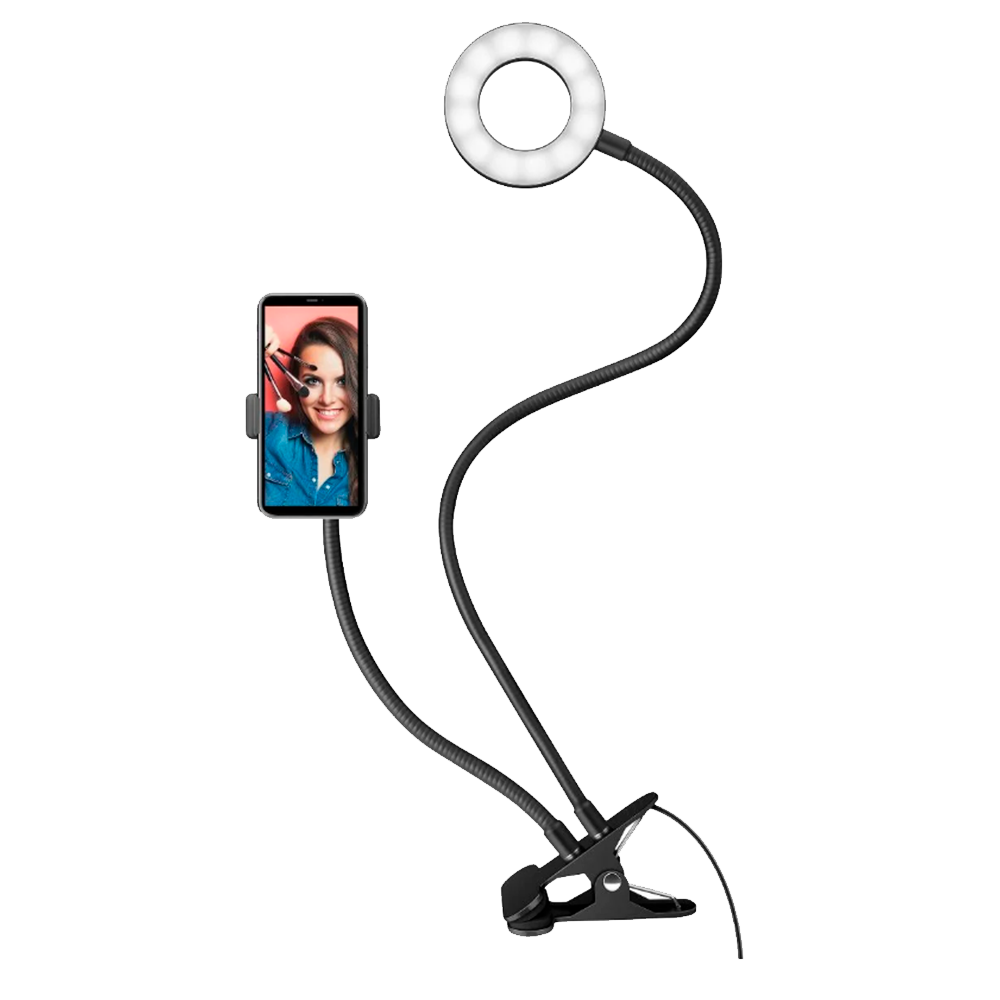 Lampara selfie con soporte para celular Steren