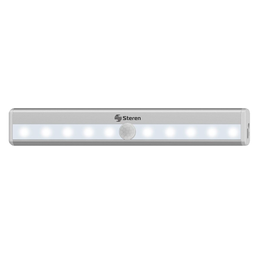 Lampara Led PIR con sensor de movimiento batería recargable Steren