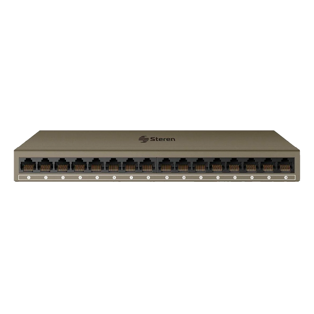 Switch Gigabit 16 puertos Steren