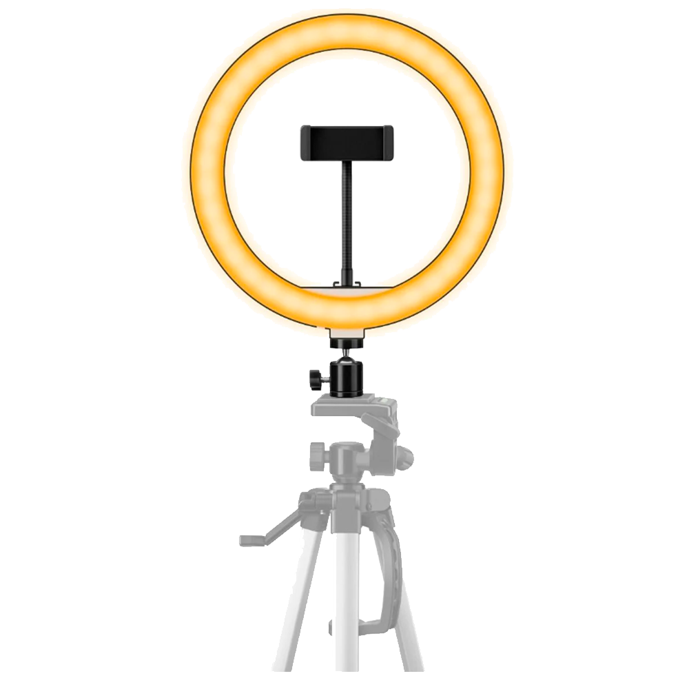 Aro de luz led 10 pulgadas 26cm Steren luz cálida fría y neutra se adapta a trípode