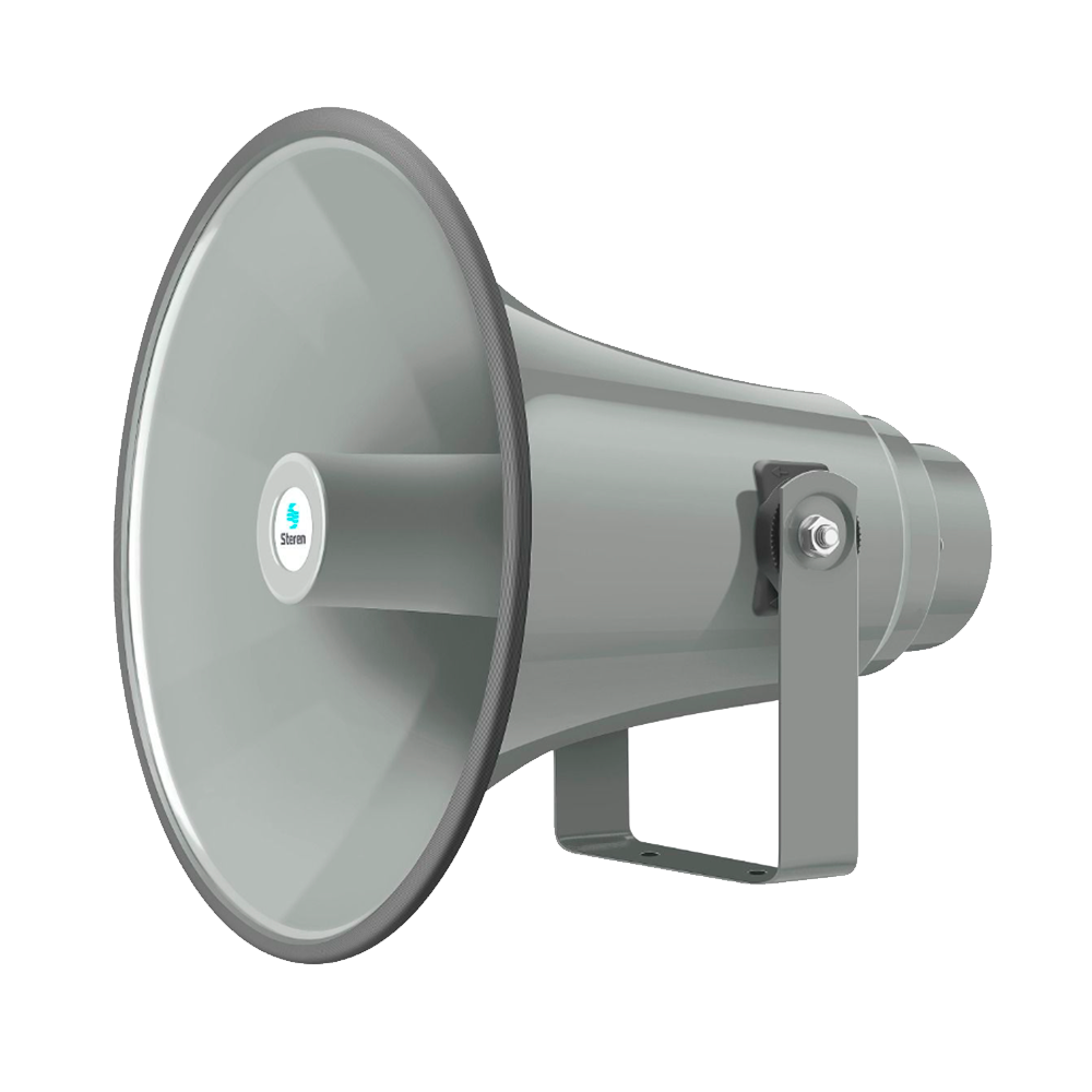 Parlante Bocina Steren 40W 12'' de aluminio gris