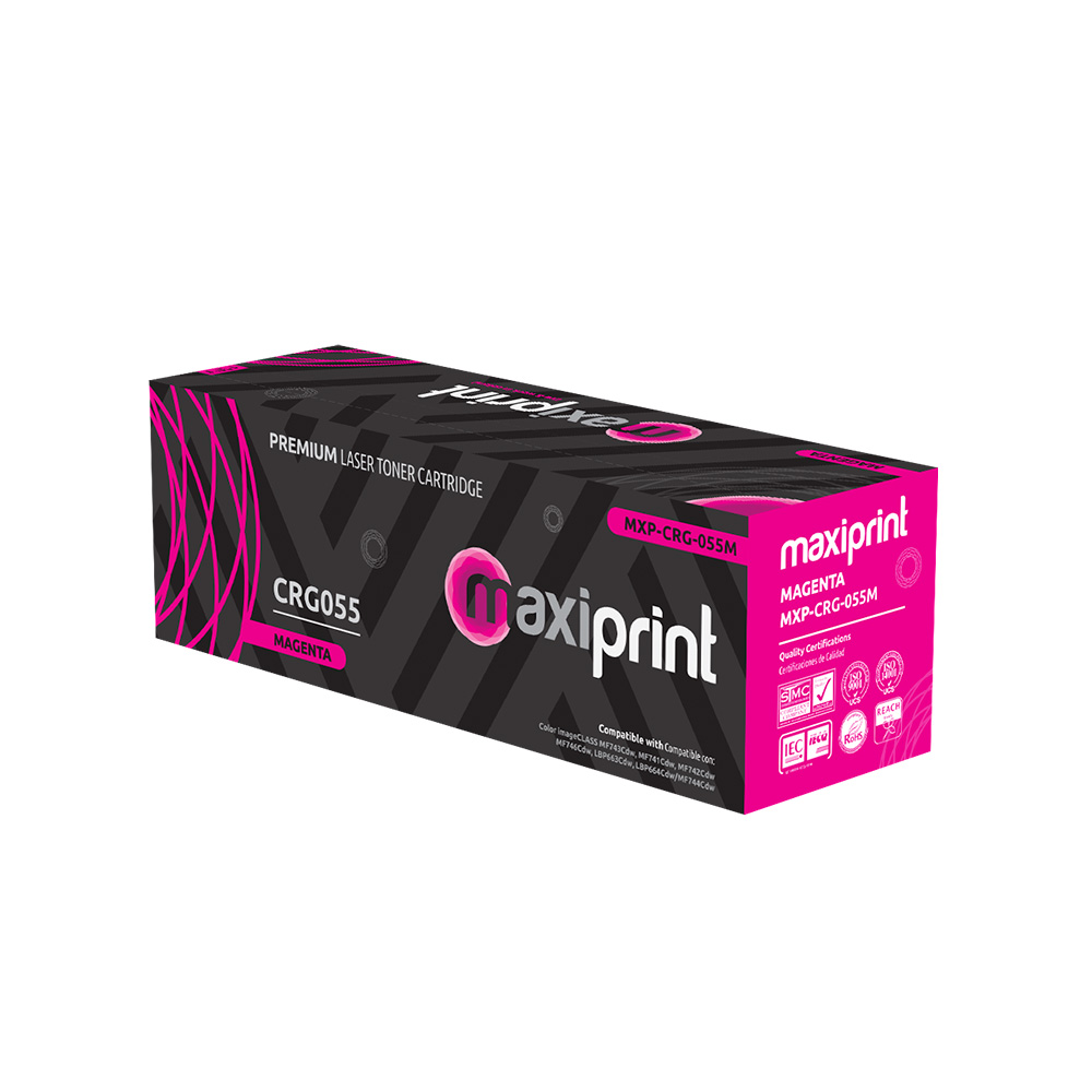 Cartucho de Toner Maxiprint Compatible con Canon CRG055 magenta con Chip
