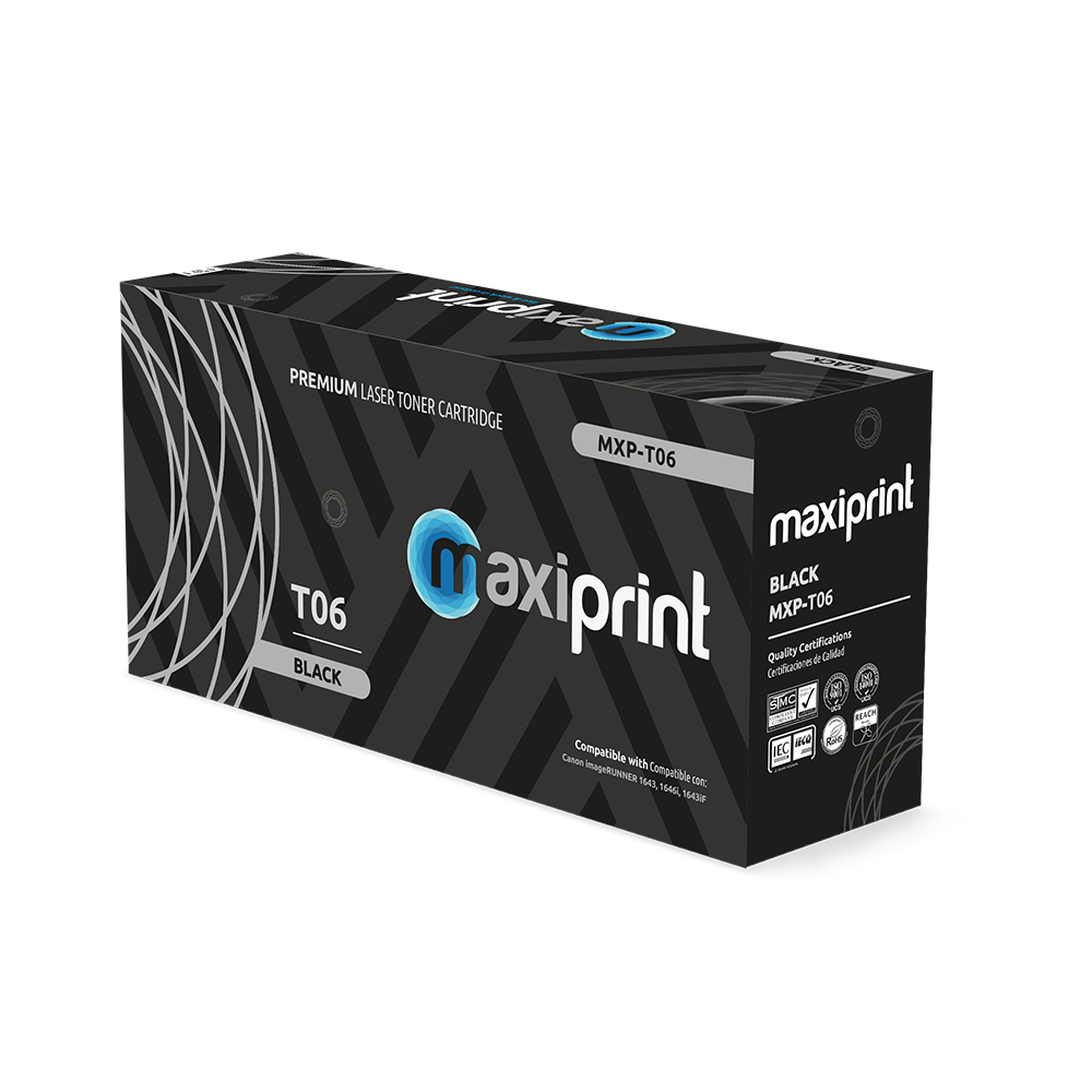 Cartucho de Toner Maxiprint Compatible con Canon T06 negro
