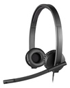 Auricular Estereo Cableado Logitech H570E con microfono- Diadema 2 orejas Negro