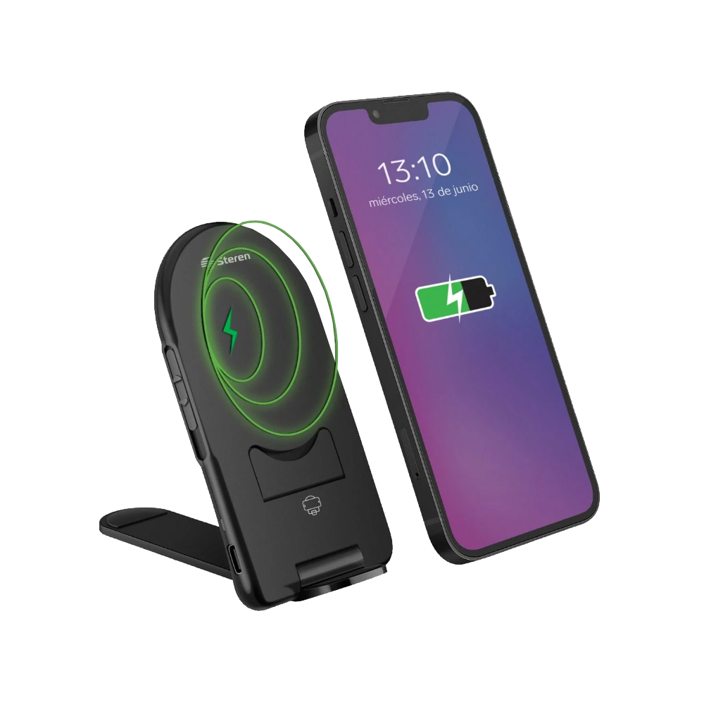 Cargador Inalambrico Steren QI 15W