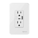 Enchufe Tomacorriente Inteligente Wifi Steren con cargador USB A+ USB