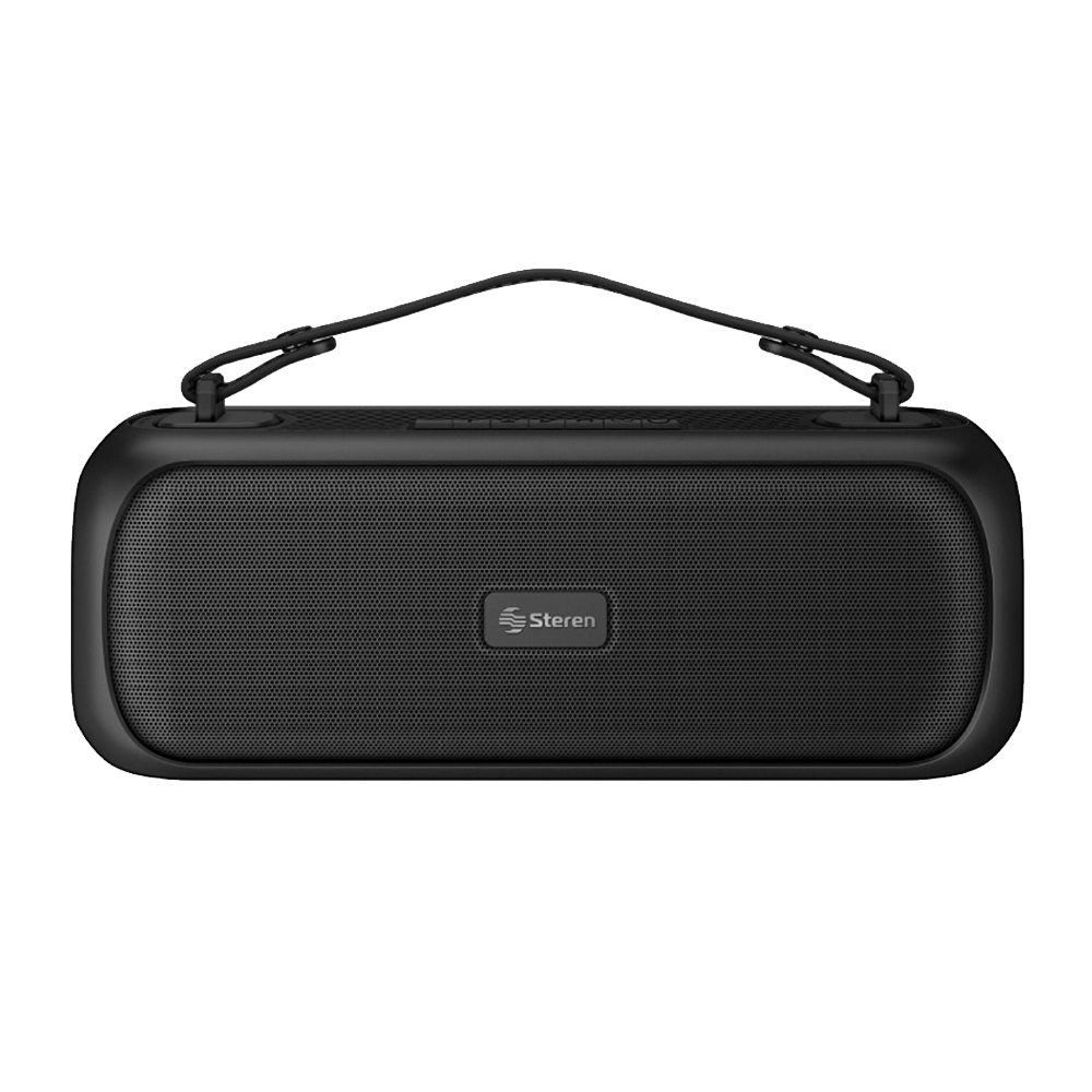 Corneta portátil Bluetooth Steren BoomBox negra 300W