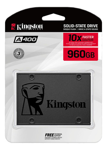 Disco Duro Sólido SSDNow A400 Kingston 960GB SATA III 2.5in
