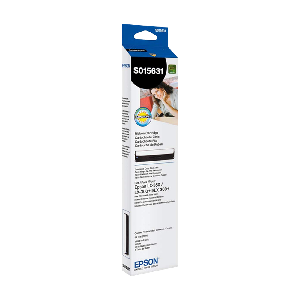 Cinta Original Epson S015631 LX350/LX300 Negro