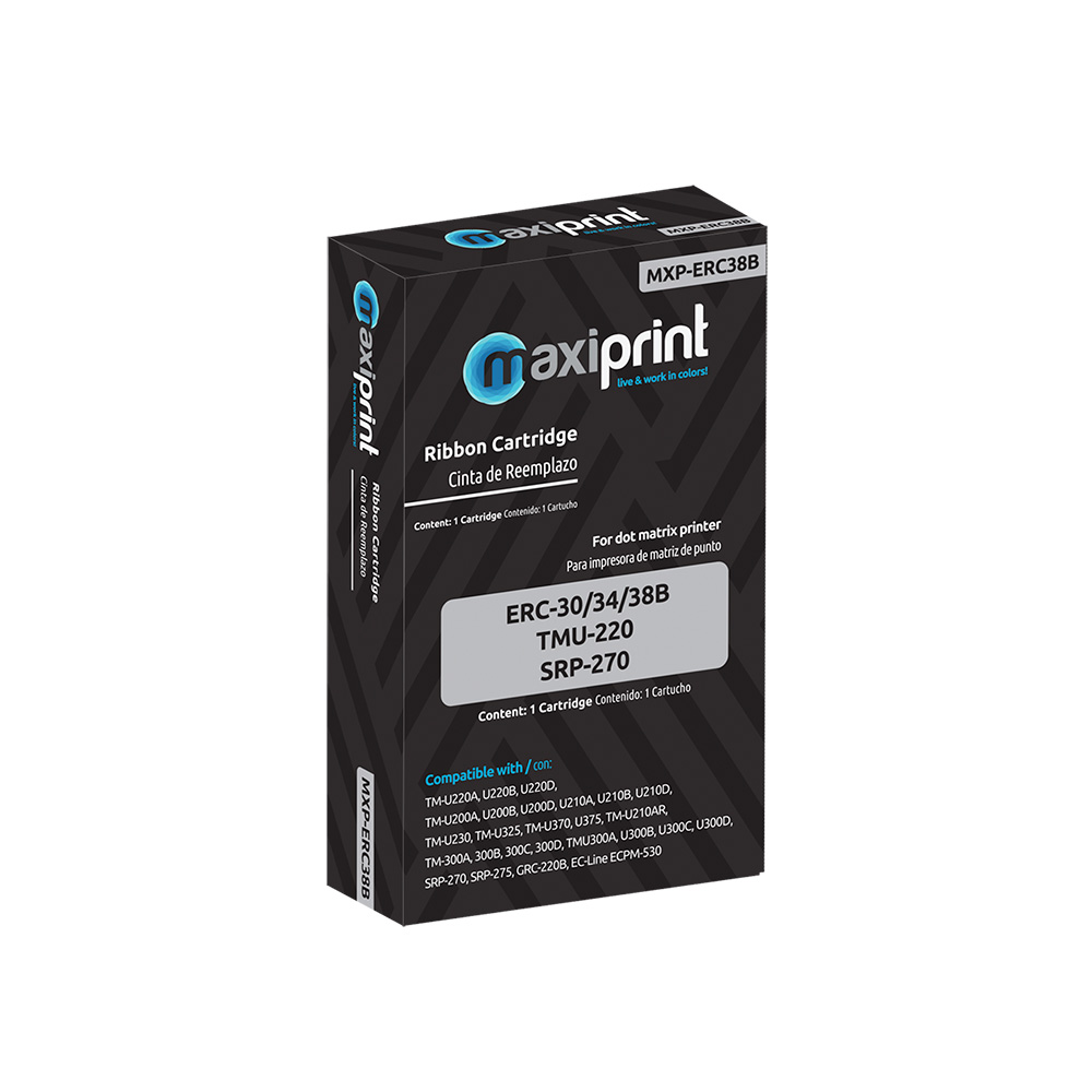 Cinta Maxiprint Compatible con Epson ERC 30 34 38 Morado