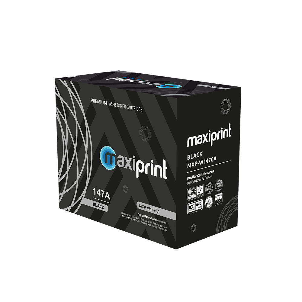 Cartucho de Toner Maxiprint compatible con HP W1470A serie 147A Negro