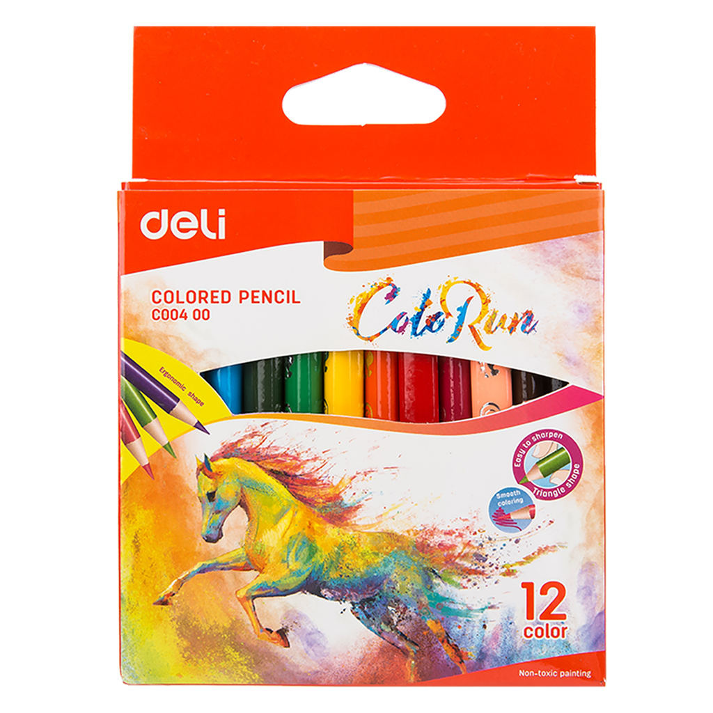 Colores Mini ColoRun Deli Caja 12 colores *UMV-Unidad*