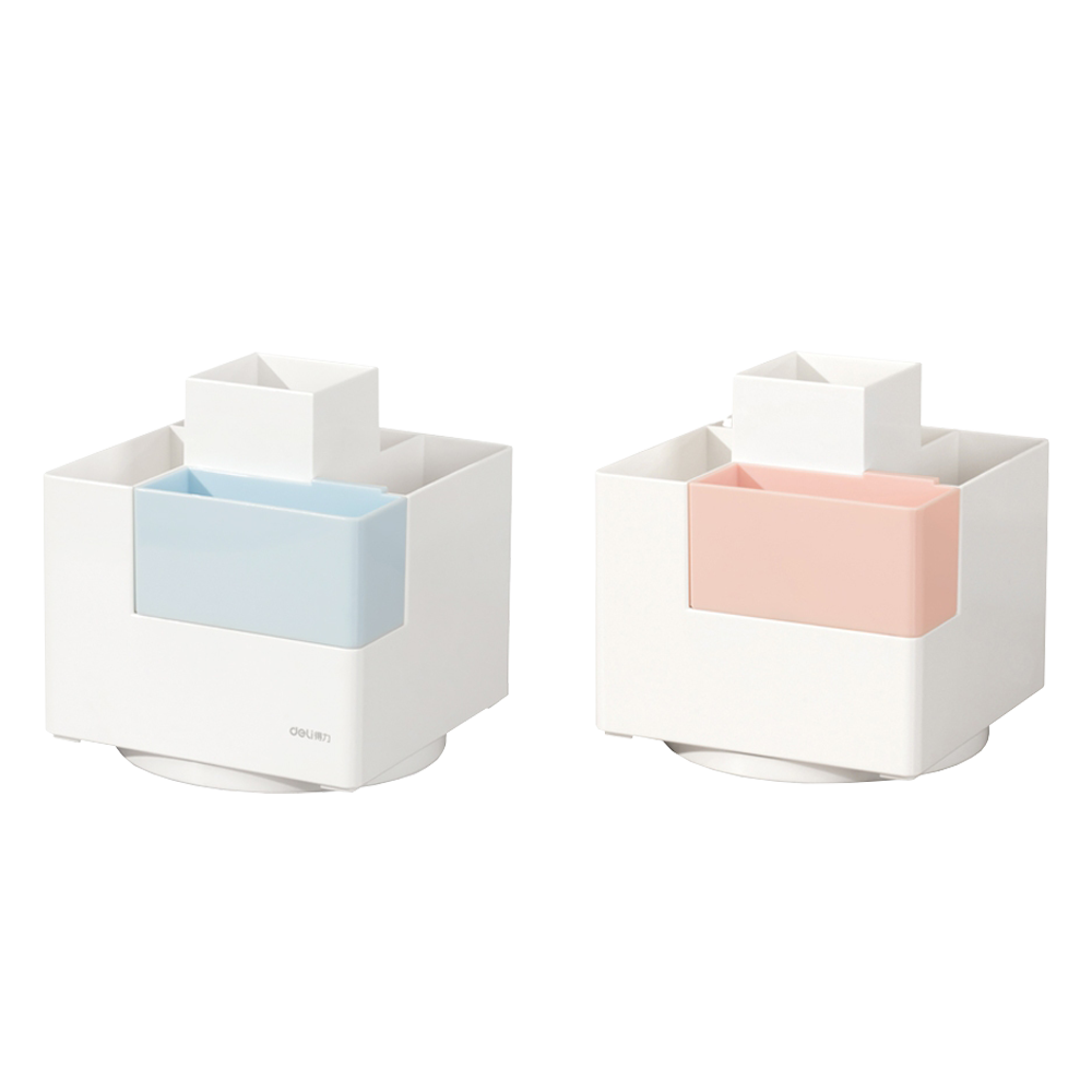 Portalapices giratorio Deli 120x120x130mm c/surtido *UMV-1und*