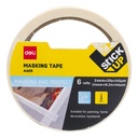 Cinta de papel Tirro Deli 24mm*145μmx18m *UMV-1pack de 6und*