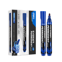 Marcador Permanente Azul Everyu Punta de Bala 2.5mm Deli *UMV-1 caja de 12und*