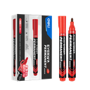 Marcador Permanente Rojo Everyu Punta de Bala 2.5mm Deli *UMV-1 caja de 12und*