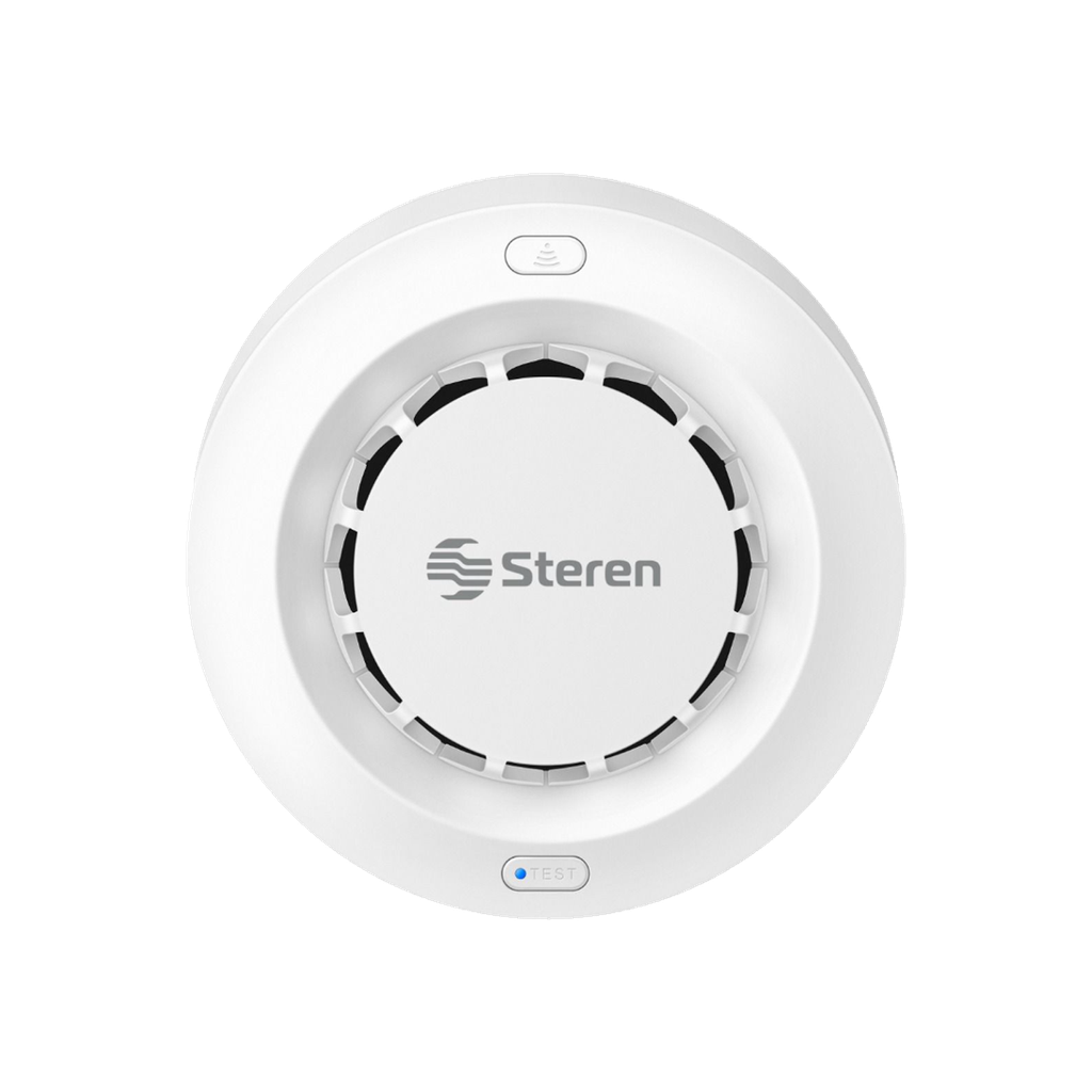 Detector de Humo Inalámbrico WIFI Steren usa pilas AAA