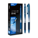 Boligrafo Tinta Azul Retráctil Punta de Bala 0.7mm Deli *UMV-1 caja de 12und*