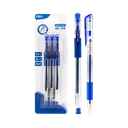 Boligrafo de Gel Ejecutivo Punta de Bala 0.5 mm Tinta Azul Deli Blister x 3 und *UMV-1 blister*