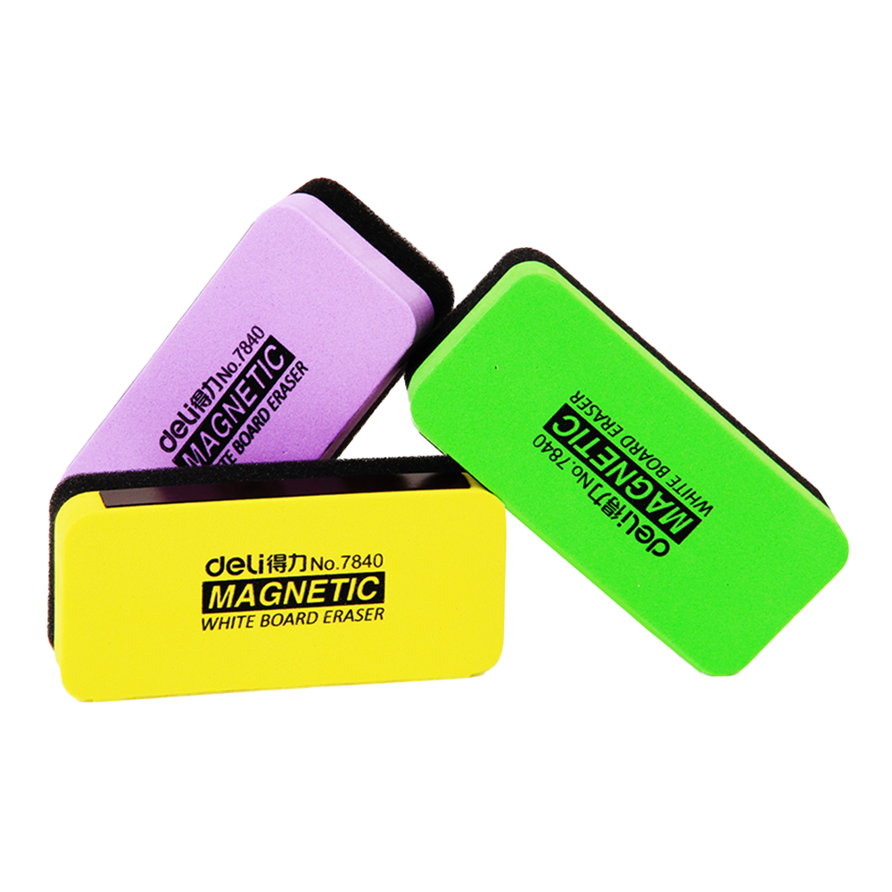 Borrador p/pizarra magnético  Deli 3 colores*UMV-inner 12und*