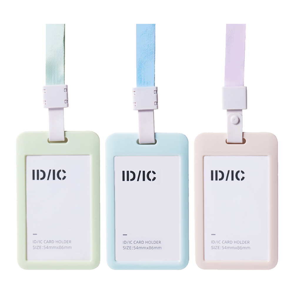 Portacarnet Lanyard 3 colores pasteles Deli *UMV-3 und surtidos*