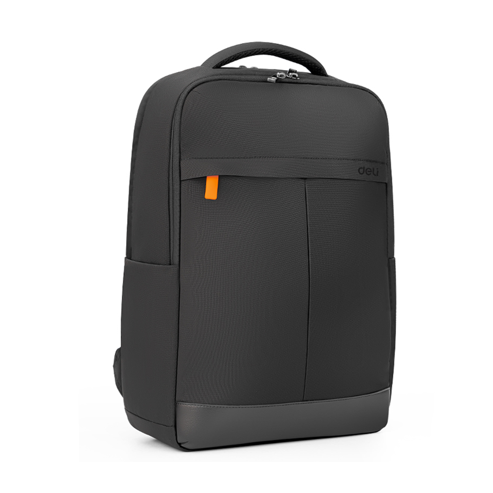 Bolso Morral Ejecutivo Deli Para Laptop 44cm Color Negro *UMV-1 und*